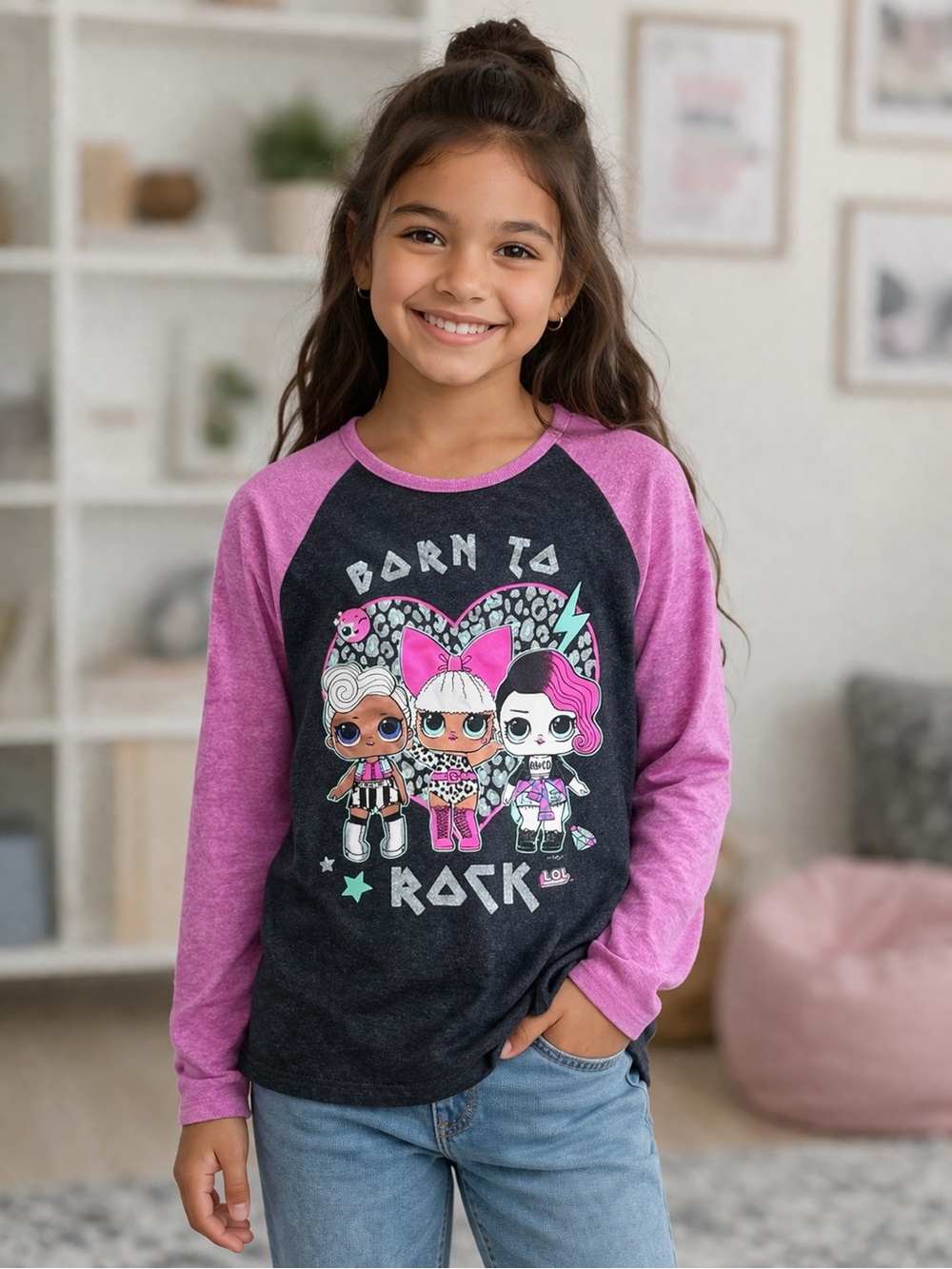 L.O.L. Surprise Girls “Born To Rock” Top Size M (7/8)